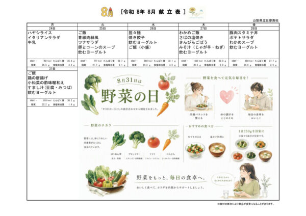 R8.8月月間献立表のサムネイル